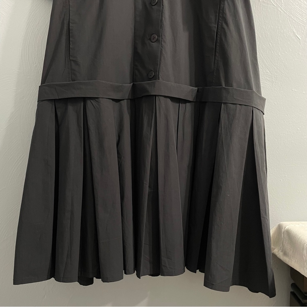 Alembika Urban black pleated shirt dress lagenlook oversized size S US(8) - Picture 6 of 15